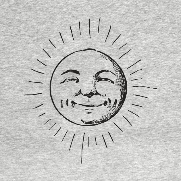 Smiling middle ages sun by PharaohCloset